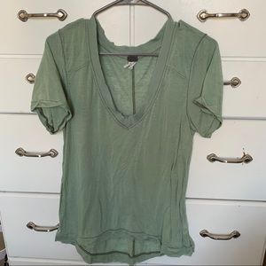 We the Free light green sheer T-shirt